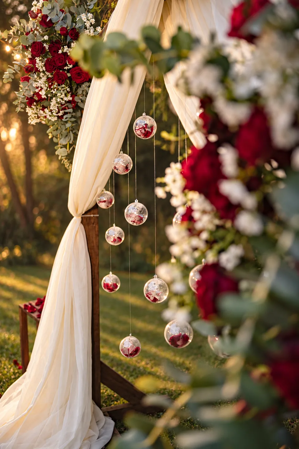 Flores y detalles de la celebración